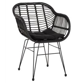 ΠΟΛΥΘΡΟΝΑ ΜΕ ΜΑΞΙΛΑΡΙ ΜΕΤΑΛΛΙΚΗ ALLEGRA HM5450.32 ΜΕ WICKER ΜΑΥΡΟ 58x59x82Υεκ. - ΚΑΡΕΚΛΕΣ - ΠΟΛΥΘΡΟΝΕΣ στο Milonadakis.gr