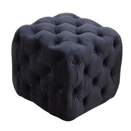 ASTRA ΣΚΑΜΠΟ BLACK VELVET ΥΦΑΣΜΑ 45X45Χ45εκ. - ΠΟΥΦ - ΣΚΑΜΠΟ - ΜΠΑΟΥΛΟ στο Milonadakis.gr