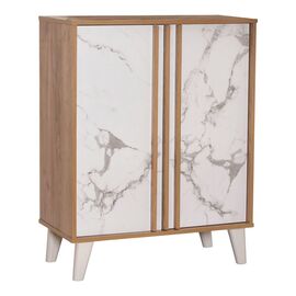 Παπουτσοθήκη-ντουλάπι Kumen pakoworld μελαμίνη σε απόχρωση oak μαρμάρου 74x38x95εκ - ΝΤΟΥΛΑΠΙΑ - ΠΑΠΟΥΤΣΟΘΗΚΕΣ στο Milonadakis.gr