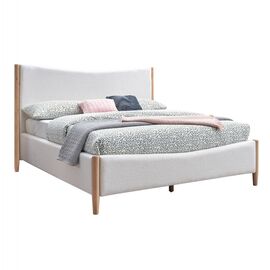 ΚΡΕΒΑΤΙ ΔΙΠΛΟ RANTUS ΓΙΑ ΣΤΡΩΜΑ 160Χ200 HM683 ΛΕΥΚΟ ΜΠΟΥΚΛΕ ΥΦΑΣΜΑ 211x172x120Υεκ. - ΚΡΕΒΑΤΙΑ στο Milonadakis.gr