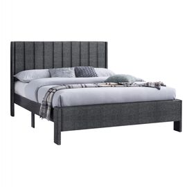 ΚΡΕΒΑΤΙ ΔΙΠΛΟ KREDEN HM686.01 ΓΚΡΙ ΥΦΑΣΜΑ ΓΙΑ ΣΤΡΩΜΑ 160Χ200εκ. - ΚΡΕΒΑΤΙΑ στο Milonadakis.gr