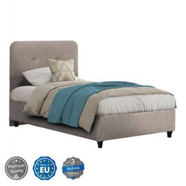 ΚΡΕΒΑΤΙ DOLORES ΜΠΕΖ ΥΦΑΣΜΑ HM649.22 ΓΙΑ ΣΤΡΩΜΑ 90x200 εκ. - ΚΡΕΒΑΤΙΑ στο Milonadakis.gr