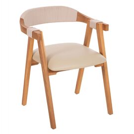 ΠΟΛΥΘΡΟΝΑ RIMINI HM9867.07 ΞΥΛΟ TEAK ΦΥΣΙΚΟ-ΜΠΕΖ ΣΧΟΙΝΙ & PU ΚΑΘΙΣΜΑ 60x61x75,5Υεκ. - ΚΑΡΕΚΛΕΣ - ΠΟΛΥΘΡΟΝΕΣ ΕΣ. στο Milonadakis.gr