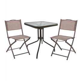 ΣΕΤ ΕΞ.ΧΩΡΟΥ 3ΤΜΧ FIGO HM21036 ΤΡΑΠΕΖΙ FIGO & 2 ΠΤΥΣΣΟΜΕΝΕΣ ΚΑΡΕΚΛΕΣ ΚΑΦΕ - ΣΕΤ ΤΡΑΠΕΖΑΡΙΕΣ στο Milonadakis.gr