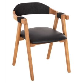 ΠΟΛΥΘΡΟΝΑ RIMINI HM9867.02 ΞΥΛΟ TEAK ΦΥΣΙΚΟ-ΜΑΥΡΟ ΣΧΟΙΝΙ & PU ΚΑΘΙΣΜΑ 60x61x76Υεκ. - ΚΑΡΕΚΛΕΣ - ΠΟΛΥΘΡΟΝΕΣ ΕΣ. στο Milonadakis.gr