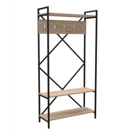 ΕΠΙΠΛΟ ΕΙΣΟΔΟΥ NAVIS HM18188 ΜΕΛΑΜΙΝΗ ΣΟΝΑΜΑ-ΜΑΥΡΟΣ ΜΕΤΑΛ.ΣΚΕΛΕΤΟΣ 90x34x180Υεκ. - ΕΠΙΠΛΑ ΕΙΣΟΔΟΥ στο Milonadakis.gr