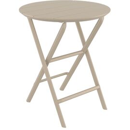 HELEN TAUPE Φ60X74εκ. ΤΡΑΠΕΖΙ ΠΤΥΣ/ΝΟ ΠΟΛ/ΝΙΟΥ - ΤΡΑΠΕΖΙΑ ΕΞ. ΧΩΡΟΥ στο Milonadakis.gr