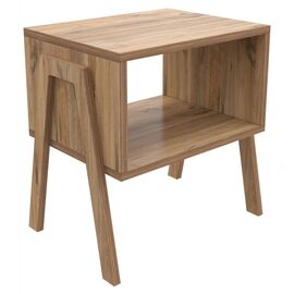 ΚΟΜΟΔΙΝΟ JAKE HM18182.04 ΜΕΛΑΜΙΝΗ ΣΕ ΦΥΣΙΚΟ ΞΥΛΟΥ 48x35x49Υεκ. - ΚΟΜΟΔΙΝΑ στο Milonadakis.gr