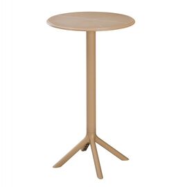 ΤΡΑΠΕΖΙ ΜΠΑΡ ΣΤΡΟΓΓΥΛΟ TERRIN HM6126.14 ΠΟΛΥΠΡΟΠΥΛΕΝΙΟ ΚΑΠΟΥΤΣΙΝΟ Φ61x107Υεκ. - ΤΡΑΠΕΖΙΑ ΕΞ. ΧΩΡΟΥ στο Milonadakis.gr