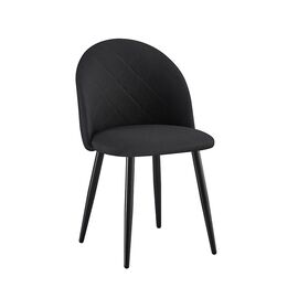 Καρέκλα Τραπεζαρίας Μεταλλική 4τμχ Rio Μαύρο/Μαύρο Ύφασμα 47X53.5X49-80εκ. - ΚΑΡΕΚΛΕΣ - ΠΟΛΥΘΡΟΝΕΣ ΕΣ. στο Milonadakis.gr