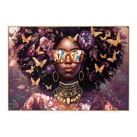 ΠΙΝΑΚΑΣ TOIXOY HM4569 ΜΕ ΚΟΡΝΙΖΑ ΜΠΕΖ-ΚΑΜΒΑΣ ΕΚΤΥΠΩΣΗ ΓΥΝΑΙΚΕΙΟ ΠΡΟΣΩΠΟ 122x4,5x82Υεκ. - ΠΙΝΑΚΕΣ στο Milonadakis.gr