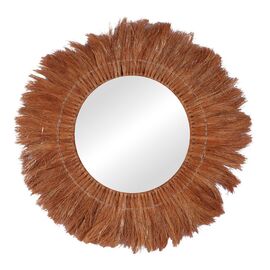 Καθρέπτης Seire Inart ψάθα σε φυσική απόχρωση Φ50x8εκ - ΚΑΘΡΕΠΤΕΣ στο Milonadakis.gr