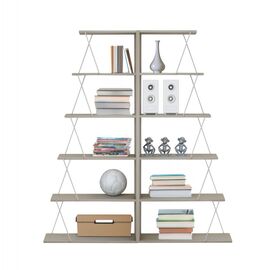 ΣΕΤ ΒΙΒΛΙΟΘΗΚΕΣ 2ΤΜΧ MINI TARS HM11772.11 ΜΕΛΑΜΙΝΗ SONAMA-ΛΕΥΚΟ 65x24x146Υεκ.(x2) - ΒΙΒΛΙΟΘΗΚΕΣ στο Milonadakis.gr