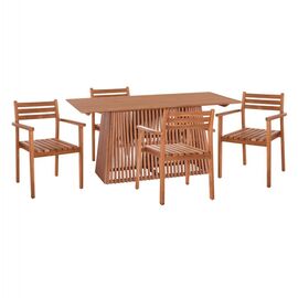 ΣΕΤ ΤΡΑΠΕΖΑΡΙΑΣ 5ΤΜΧ HENDER HM21078.04 ΟΡΘΟΓΩΝΙΟ ΤΡΑΠΕΖΙ & 4 ΚΑΡΕΚΛΕΣ - ΤΡΑΠΕΖΑΡΙΕΣ στο Milonadakis.gr