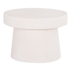 ΤΡΑΠΕΖΙ ΣΑΛΟΝΙΟΥ ΣΤΡΟΓΓΥΛΟ ΣΕΙΡΑ SANTORINI HM18051 MDF ΣΕ ΥΠΟΛΕΥΚΟ ΧΡΩΜΑ Φ60x42,5Υεκ. - ΤΡΑΠΕΖΑΚΙΑ ΣΑΛΟΝΙΟΥ στο Milonadakis.gr