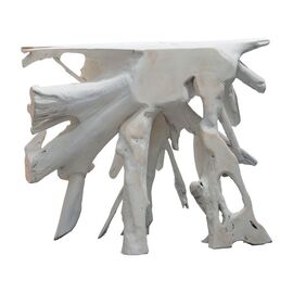 Κονσόλα Lyle pakoworld χειροποίητη μασίφ ξύλο λευκό 100x38x80εκ - ΣΥΡΤΑΡΙΕΡΕΣ - ΤΟΥΑΛΕΤΕΣ στο Milonadakis.gr