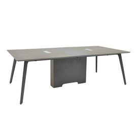 Τραπέζι συνεδριάσεων επαγγελματικό Denith pakoworld ανθρακί-καρυδί 240x120x75εκ - ΓΡΑΦΕΙΑ στο Milonadakis.gr