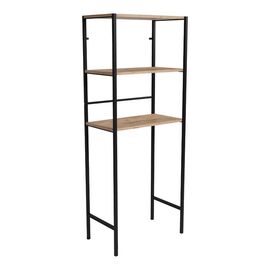 Έπιπλο πλυντηρίου Zermin pakoworld μελαμίνης-μεταλλικό φυσικό-μαύρο 70x25x150εκ - ΟΡΓΑΝΩΣΗ ΣΠΙΤΙΟΥ στο Milonadakis.gr