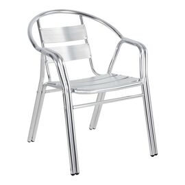 Πολυθρόνα Zircu pakoworld στοιβαζόμενη χρωμίου αλουμίνιο 58x64x75εκ - ΚΑΡΕΚΛΕΣ - ΠΟΛΥΘΡΟΝΕΣ στο Milonadakis.gr