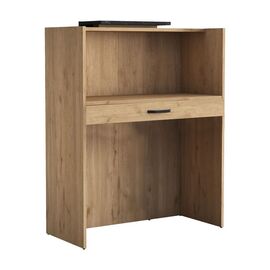 Γραφείο reception Zowel pakoworld μελαμίνης φυσικό-μαύρο μαρμάρου 90x40x110εκ - ΓΡΑΦΕΙΑ στο Milonadakis.gr