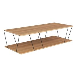 Τραπέζι σαλονιού Tars pakoworld sonoma-μαύρο 120x50x30εκ - ΤΡΑΠΕΖΑΚΙΑ ΣΑΛΟΝΙΟΥ στο Milonadakis.gr