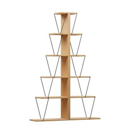 Βιβλιοθήκη mini Tars pakoworld sonoma-μαύρο 130x22x146εκ - ΒΙΒΛΙΟΘΗΚΕΣ στο Milonadakis.gr