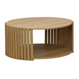 Τραπέζι σαλονιού Heavenly pakoworld MDF φυσικό Φ83x38εκ - ΤΡΑΠΕΖΑΚΙΑ ΣΑΛΟΝΙΟΥ στο Milonadakis.gr