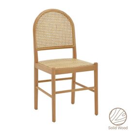 Καρέκλα Alessia pakoworld ξύλο οξιάς-rattan φυσικό 43x40x89εκ - ΚΑΡΕΚΛΕΣ - ΠΟΛΥΘΡΟΝΕΣ ΕΣ. στο Milonadakis.gr