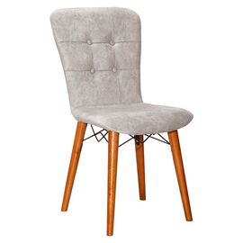 Καρέκλα Sonora I pakoworld ύφασμα γκρι antique-καρυδί πόδι - ΚΑΡΕΚΛΕΣ - ΠΟΛΥΘΡΟΝΕΣ ΕΣ. στο Milonadakis.gr