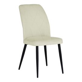 Καρέκλα Vika pakoworld εκρού ύφασμα-πόδι μαύρο μέταλλο 48x58x90εκ - ΚΑΡΕΚΛΕΣ - ΠΟΛΥΘΡΟΝΕΣ ΕΣ. στο Milonadakis.gr