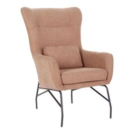 Πολυθρόνα - μπερζέρα Rimbo pakoworld σάπιο μήλο βελούδο-πόδι μαύρο μέταλλο 66x81x102εκ - ΚΑΡΕΚΛΕΣ - ΠΟΛΥΘΡΟΝΕΣ ΕΣ. στο Milonadakis.gr