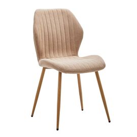 Καρέκλα Fersity pakoworld ύφασμα μπεζ-πόδι μέταλλο φυσικό 48x56.5x85.5εκ - ΚΑΡΕΚΛΕΣ - ΠΟΛΥΘΡΟΝΕΣ ΕΣ. στο Milonadakis.gr