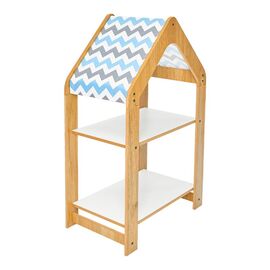Ραφιέρα Montessori Zoilen pakoworld φυσικό-λευκό-μπλε mdf 50x30x80εκ - ΟΡΓΑΝΩΣΗ ΣΠΙΤΙΟΥ στο Milonadakis.gr