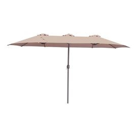 Ομπρέλα επαγγελματική Dorizo pakoworld μονοκόμματος ιστός αλουμίνιο-καφέ ύφασμα 2.6x4.5x2.5m - ΟΜΠΡΕΛΕΣ ΚΑΙ ΒΑΣΕΙΣ στο Milonadakis.gr