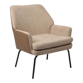 Πολυθρόνα Kieran pakoworld ύφασμα καφέ-πόδι μαύρο 77x69x82.5εκ - ΚΑΡΕΚΛΕΣ - ΠΟΛΥΘΡΟΝΕΣ ΕΣ. στο Milonadakis.gr