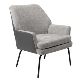 Πολυθρόνα Kieran pakoworld ύφασμα γκρι- πόδι μαύρο 77x69x82.5εκ - ΚΑΡΕΚΛΕΣ - ΠΟΛΥΘΡΟΝΕΣ ΕΣ. στο Milonadakis.gr