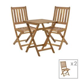 Τραπεζαρία Elijie-Lazio pakoworld σετ 3τεμ πτυσσόμενο φυσικό μασίφ ξύλο ακακίας 50x50x70εκ - ΣΕΤ ΤΡΑΠΕΖΑΡΙΕΣ στο Milonadakis.gr