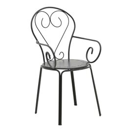 Πολυθρόνα Monasty pakoworld στοιβαζόμενη μαύρο μέταλλο 49x55x90εκ - ΚΑΡΕΚΛΕΣ - ΠΟΛΥΘΡΟΝΕΣ στο Milonadakis.gr