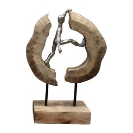 Επιτραπέζιο διακοσμητικό Caren Inart φυσικό μάνγκο ξύλο-αλουμίνιο 19x10x29εκ - ΑΝΤΙΚΕΙΜΕΝΑ στο Milonadakis.gr