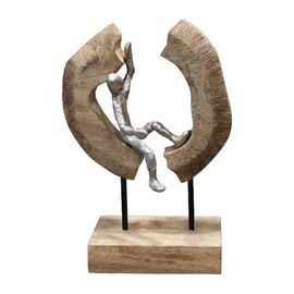 Επιτραπέζιο διακοσμητικό Vualo Inart φυσικό μάνγκο ξύλο-αλουμίνιο 18x10x26εκ - ΑΝΤΙΚΕΙΜΕΝΑ στο Milonadakis.gr