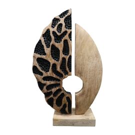 Επιτραπέζιο διακοσμητικό Ostor Inart φυσικό-μαύρο μάνγκο ξύλλο-μέταλλο 30x9x50εκ - ΑΝΤΙΚΕΙΜΕΝΑ στο Milonadakis.gr