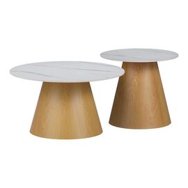 Βοηθητικά τραπέζια Soleire Inart λευκό μαρμάρου sintered stone - ΒΟΗΘΗΤΙΚΑ ΤΡΑΠΕΖΑΚΙΑ στο Milonadakis.gr