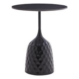 Βοηθητικό τραπέζι Kousien Inart μαύρο sintered stone Φ50x60εκ - ΒΟΗΘΗΤΙΚΑ ΤΡΑΠΕΖΑΚΙΑ στο Milonadakis.gr