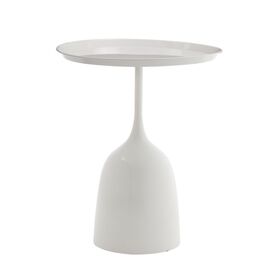 Βοηθητικό τραπέζι Agrile Inart λευκό μέταλλο Φ50x60εκ - ΒΟΗΘΗΤΙΚΑ ΤΡΑΠΕΖΑΚΙΑ στο Milonadakis.gr