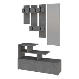 Έπιπλο εισόδου Vesty pakoworld μελαμίνη σε γκρι retro απόχρωση 100x30x61εκ - ΕΠΙΠΛΑ ΕΙΣΟΔΟΥ στο Milonadakis.gr