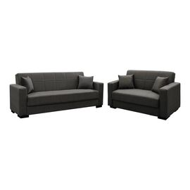 Σετ σαλονιού 2τεμ Vox pakoworld ύφασμα σε ανθρακί απόχρωση - ΚΑΝΑΠΕΔΕΣ-ΣΑΛΟΝΙΑ στο Milonadakis.gr