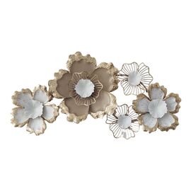 Διακοσμητικό τοίχου Vogene Inart μέταλλο σε χρυσή-λεύκη απόχρωση 90.5x47x7εκ - ΔΙΑΚΟΣΜΗΤΙΚΑ ΤΟΙΧΟΥ στο Milonadakis.gr