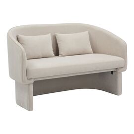 Καναπές διθέσιος Playmob pakoworld ύφασμα σε μπεζ απόχρωση 65x128x79εκ - ΚΑΝΑΠΕΔΕΣ-ΣΑΛΟΝΙΑ στο Milonadakis.gr