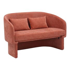 Καναπές διθέσιος Playmob pakoworld ύφασμα σε κεραμιδί απόχρωση 65x128x79εκ - ΚΑΝΑΠΕΔΕΣ-ΣΑΛΟΝΙΑ στο Milonadakis.gr