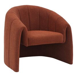 Πολυθρόνα Fassy pakoworld μπουκλέ ύφασμα σε κεραμιδί απόχρωση 80x66x80εκ - ΚΑΡΕΚΛΕΣ - ΠΟΛΥΘΡΟΝΕΣ ΕΣ. στο Milonadakis.gr